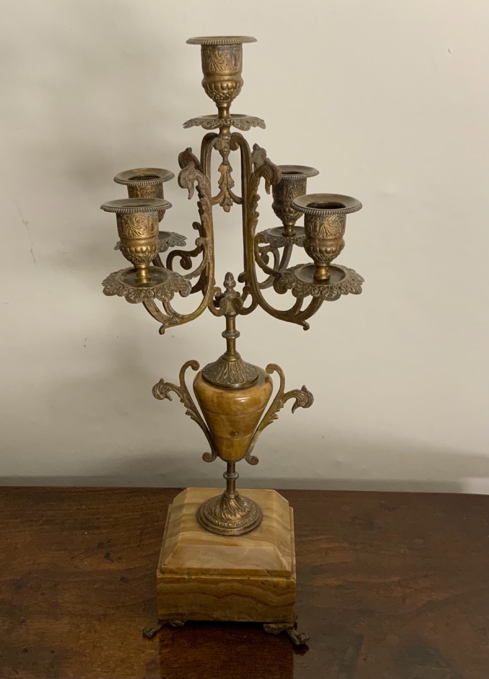 Late 19th century clock garniture View VI