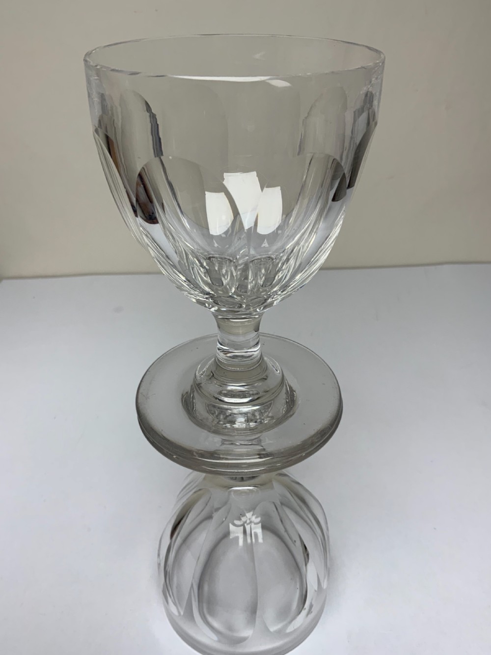 Set six Georgian glass rummers View IV