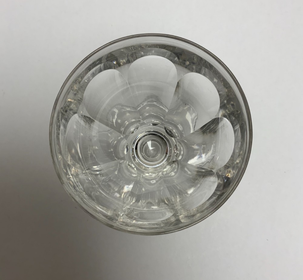 Set six Georgian glass rummers View V
