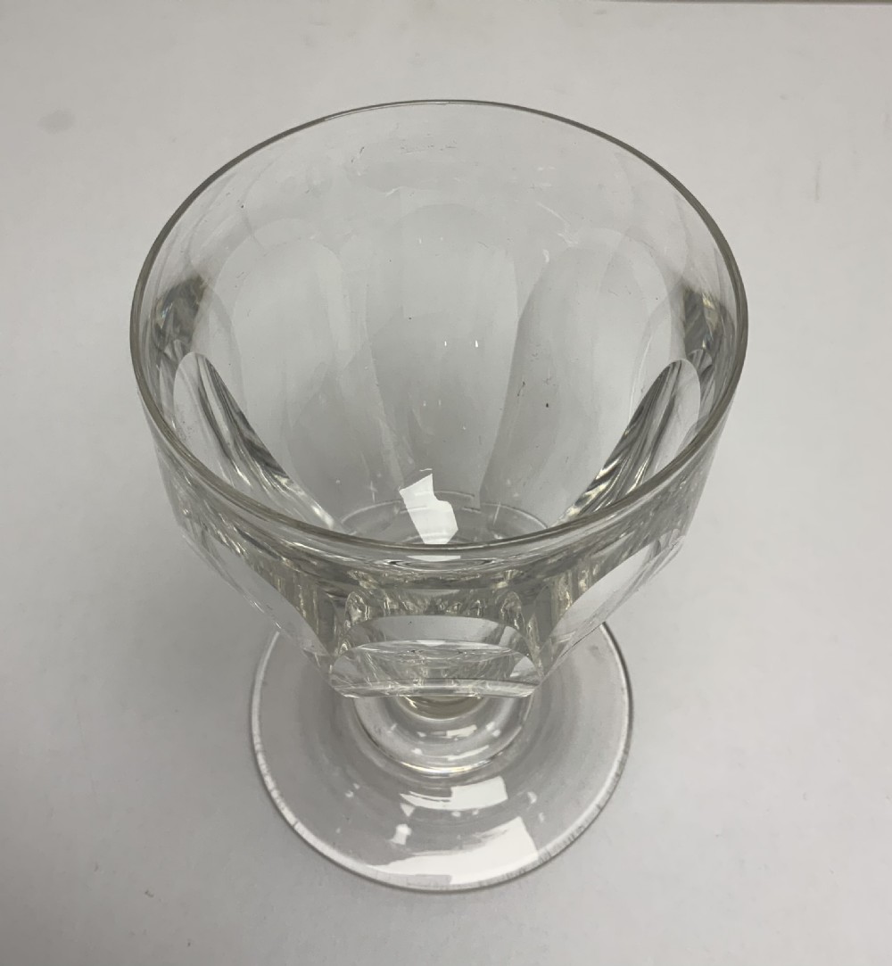 Set six Georgian glass rummers View VII