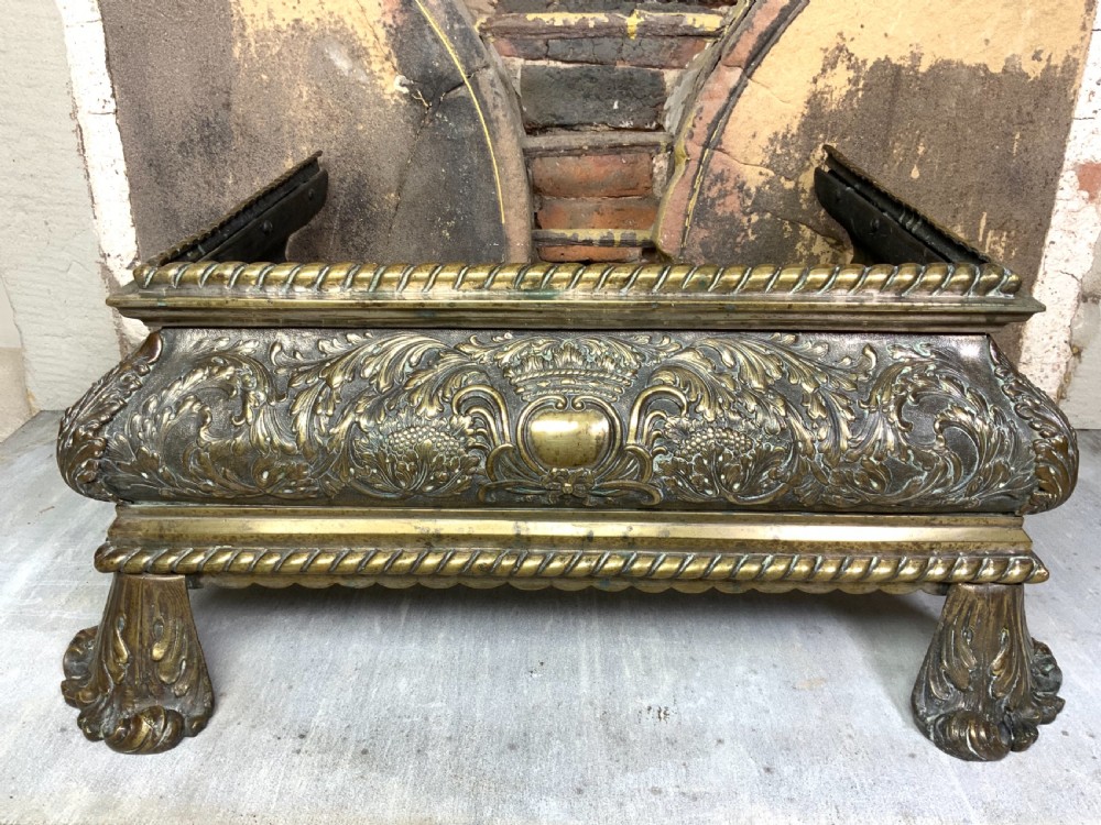 Regency period brass fender View II