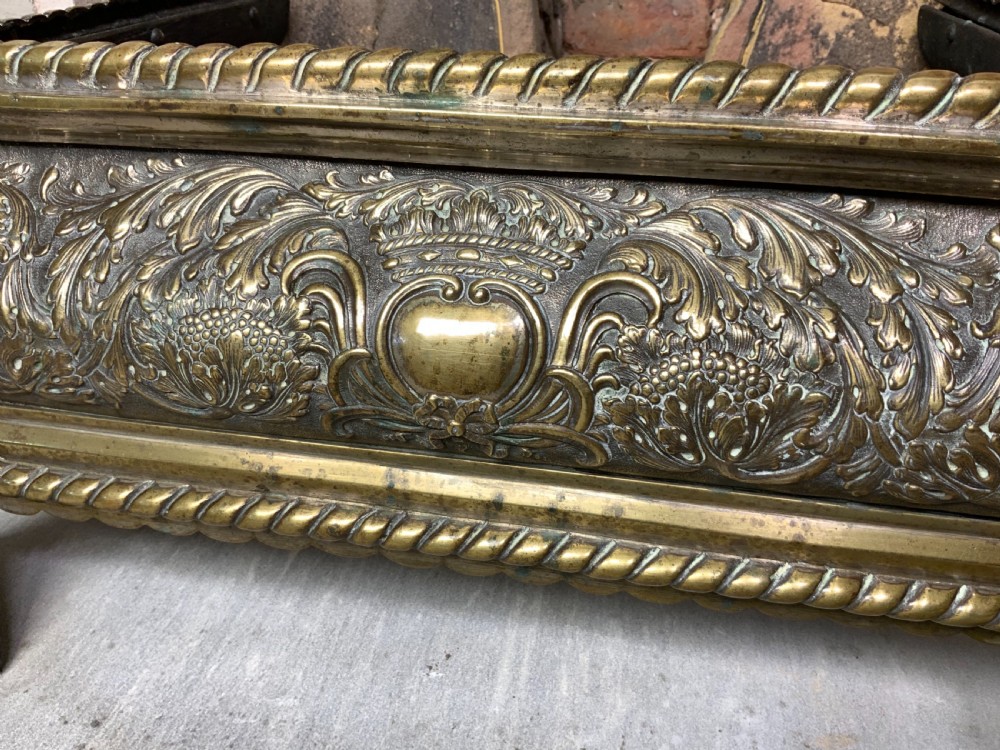 Regency period brass fender View III