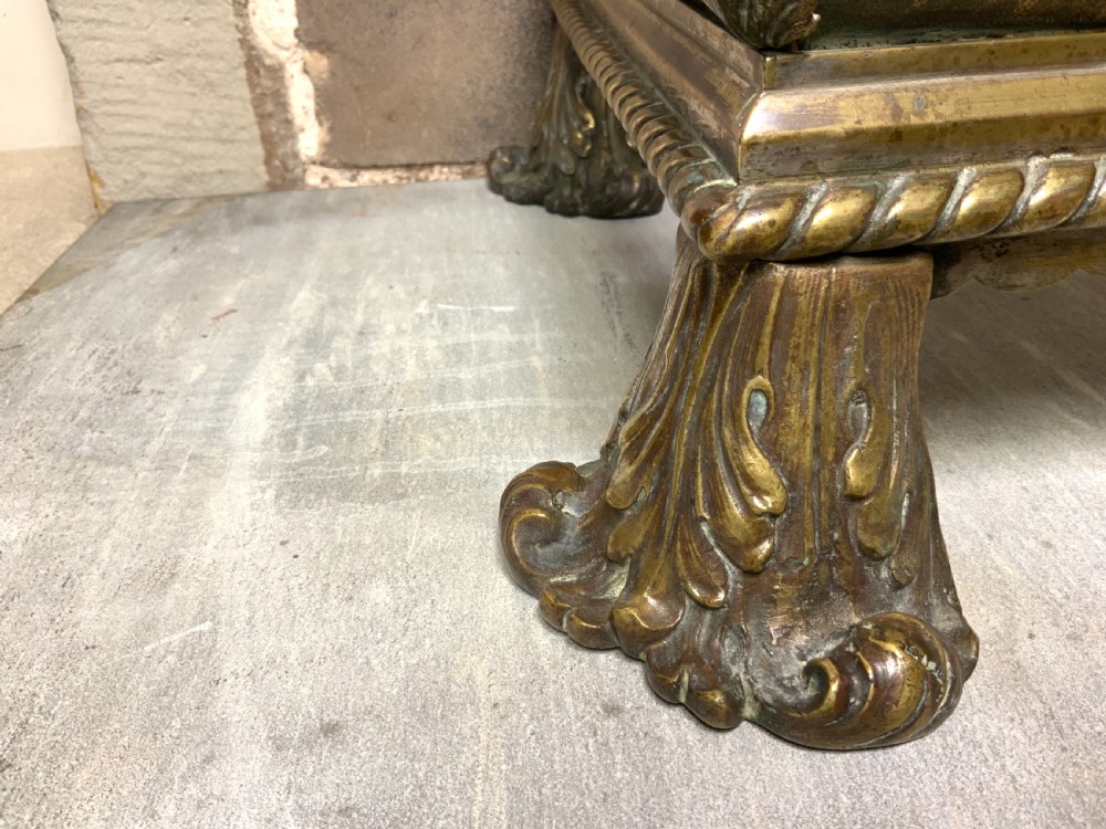Regency period brass fender View IV