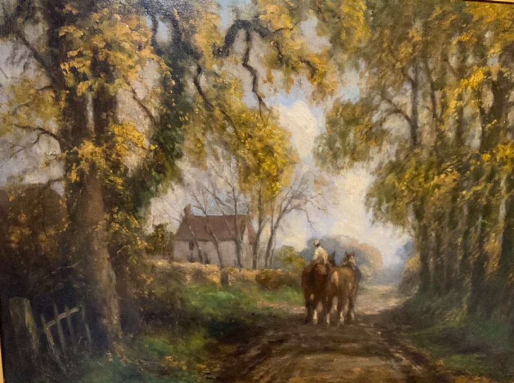 Impressionist oil painting on canvas View III