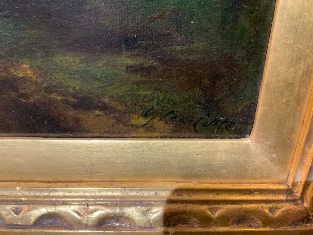 Impressionist oil painting on canvas View V