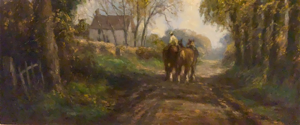 Impressionist oil painting on canvas View II