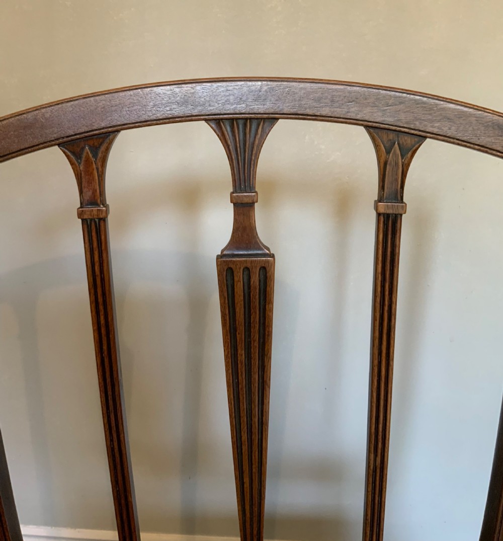 Set Six Georgian mahogany dining chairs View VII