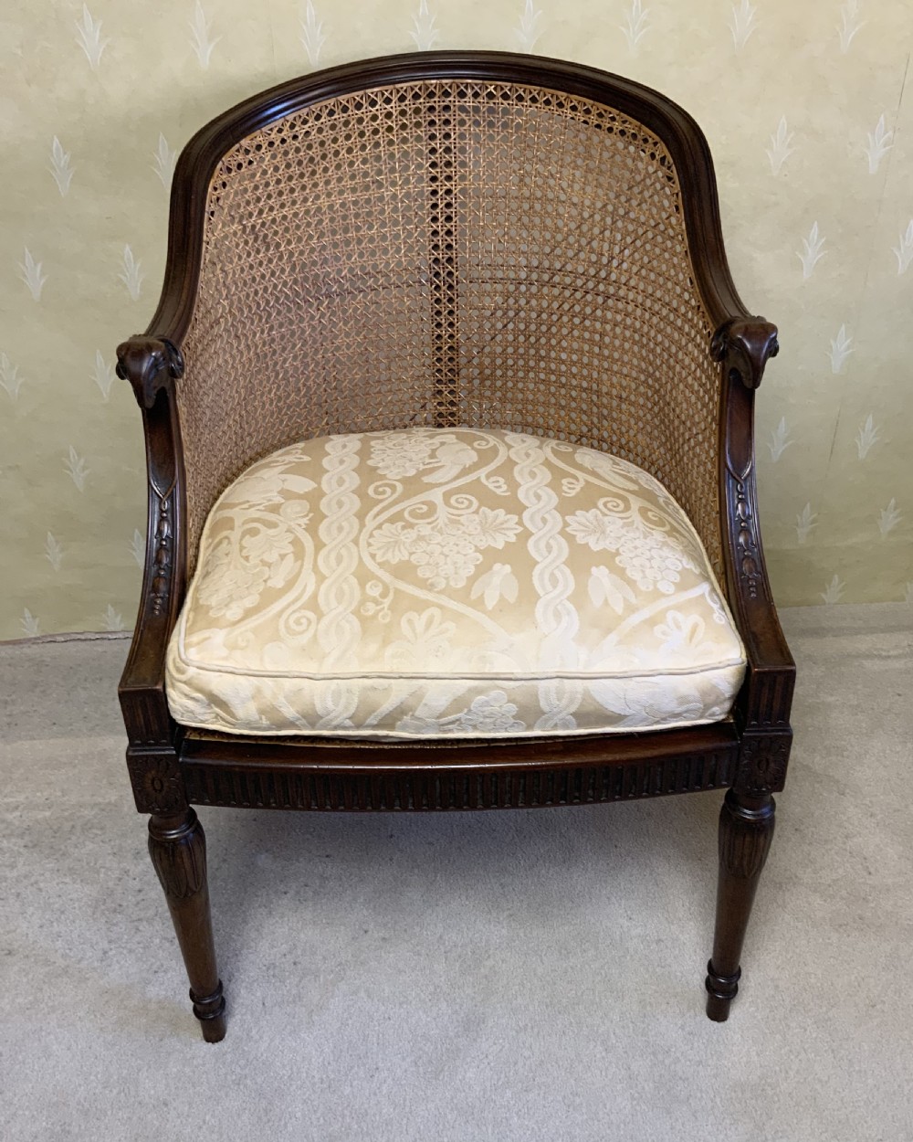 Pair Bergere arm chairs View II