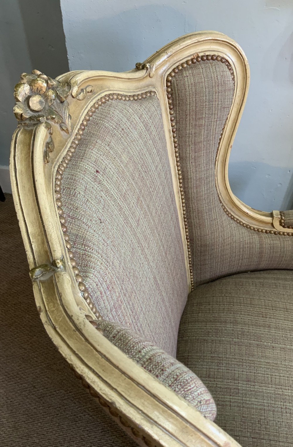 Pair of french wing arm chairs View XIII