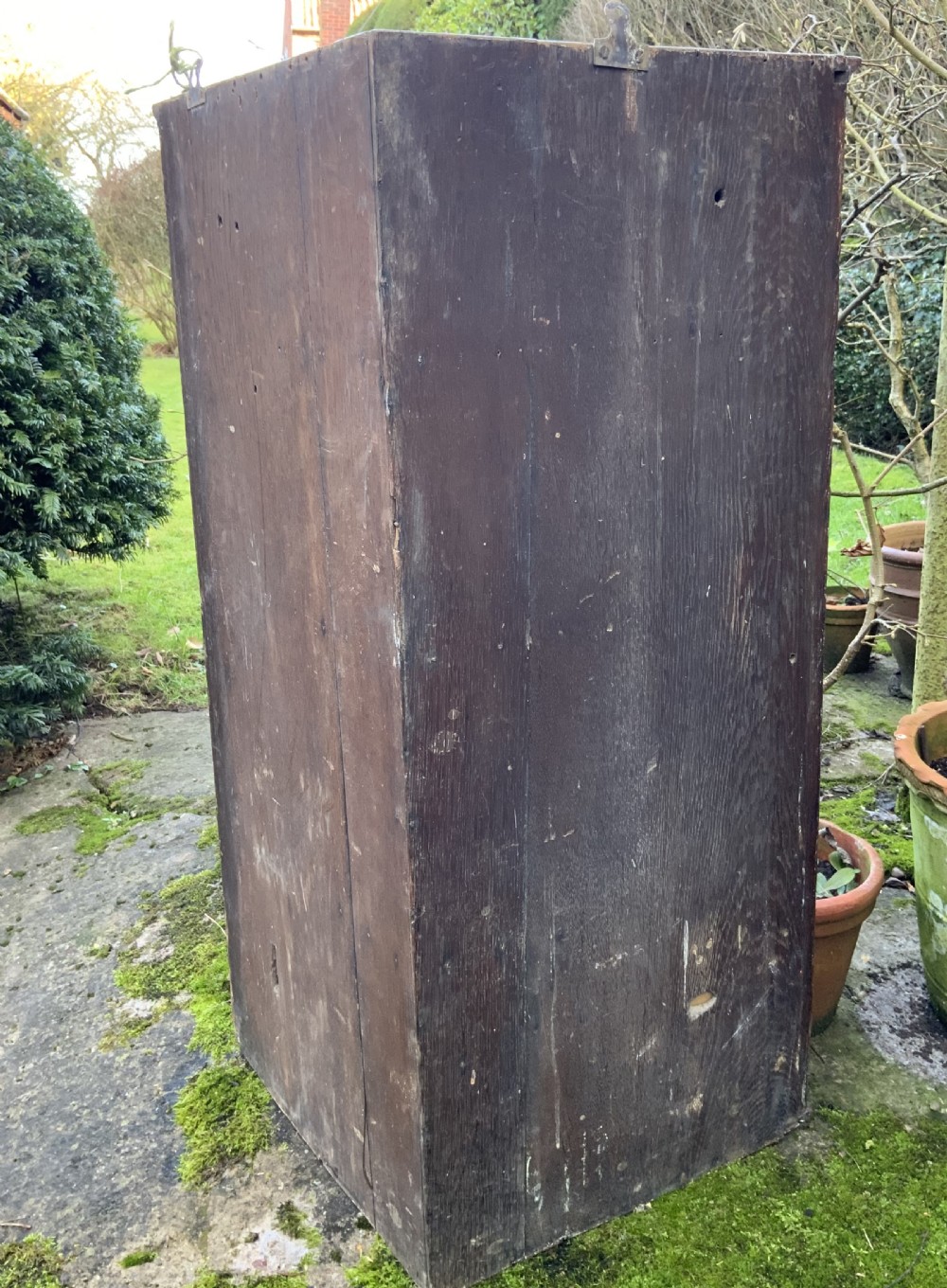 Georgian oak bow front corner cupboard View VII