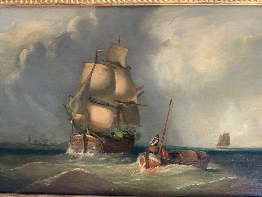 18th century Dutch marine oil painting View II
