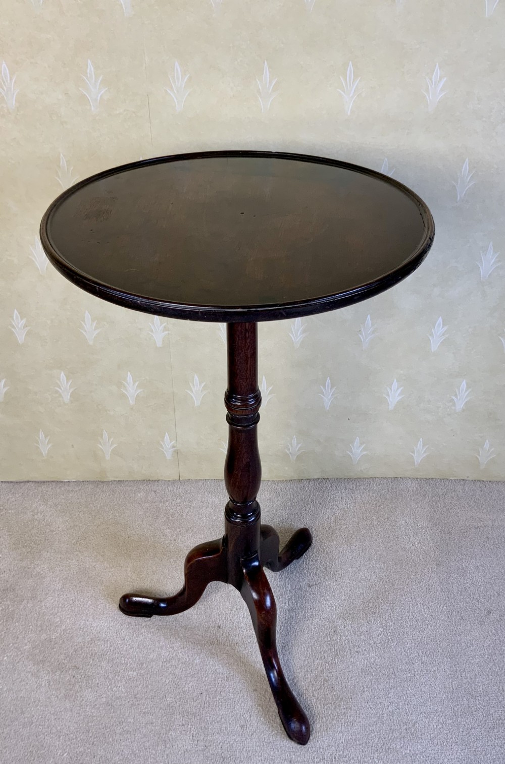18th century mahogany tray top wine table