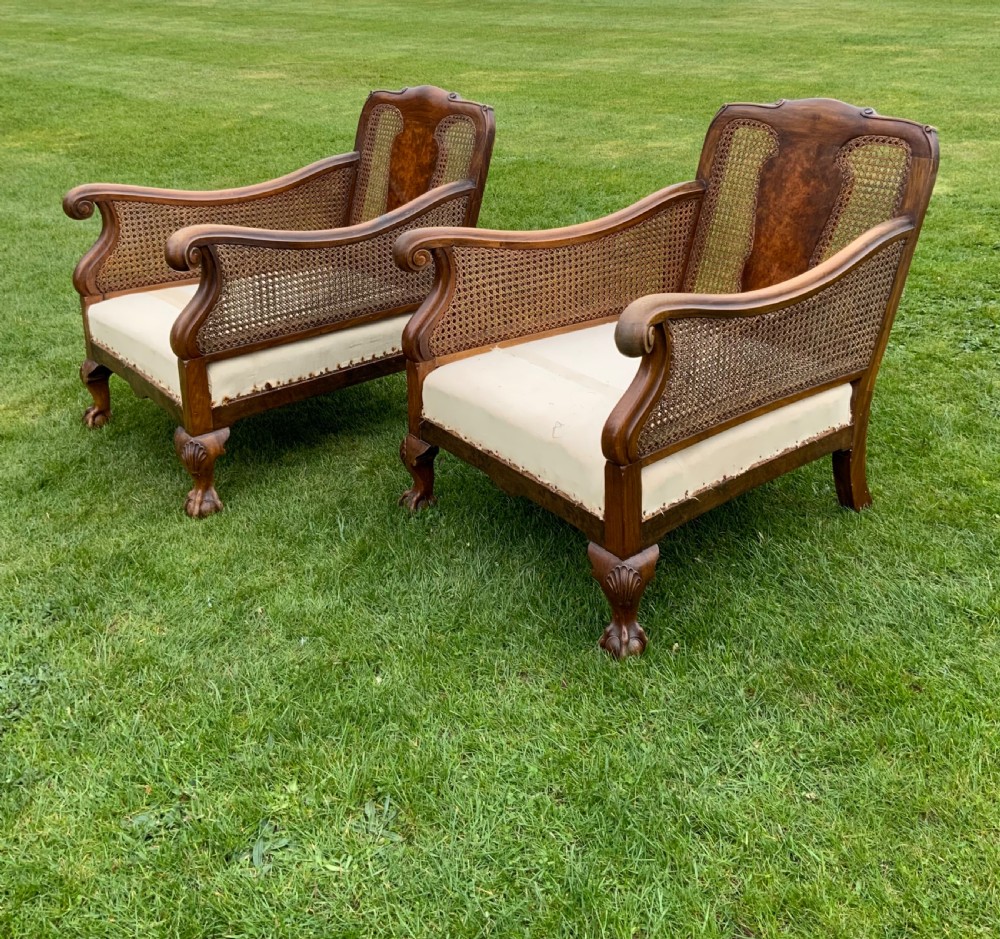 An Edwardian Bergere suite  View III