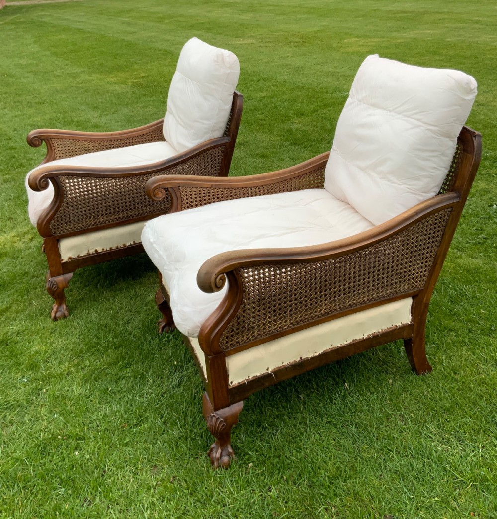 An Edwardian Bergere suite  View XIV