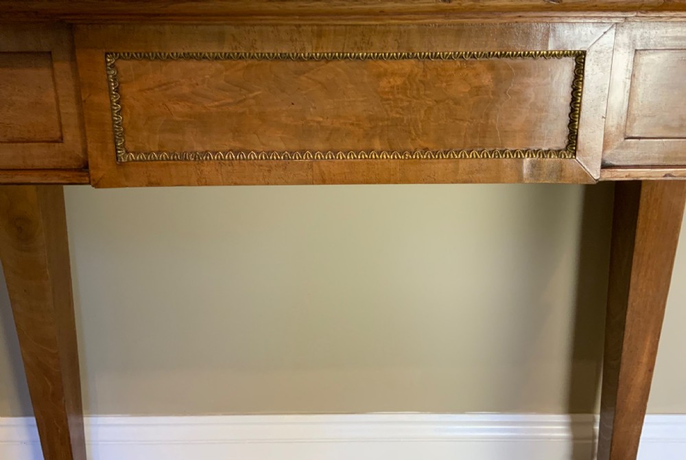 Marble topped mahogany console table View III