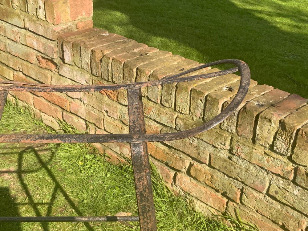 A 19th century iron saddle horse View V