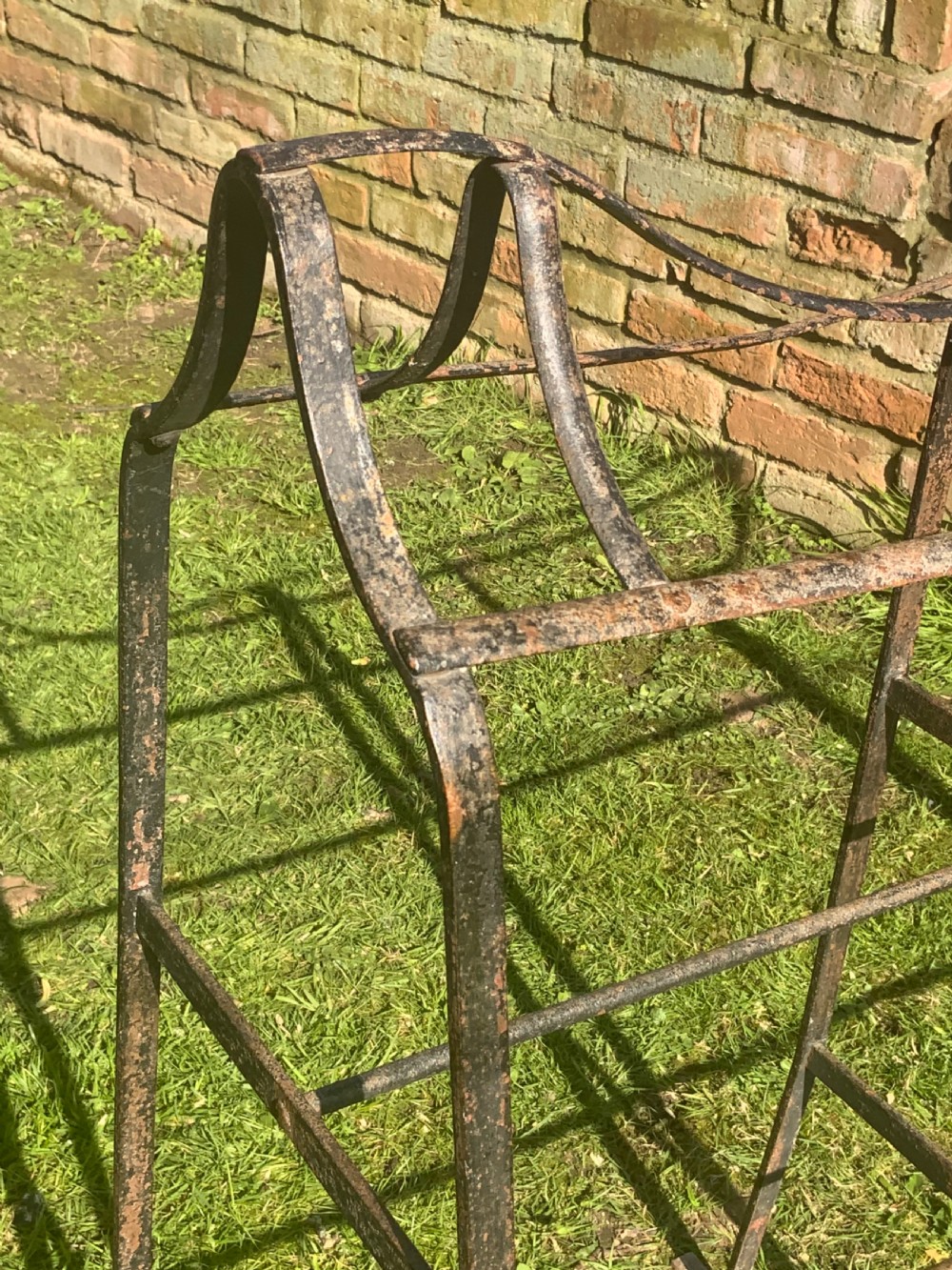 A 19th century iron saddle horse View VII