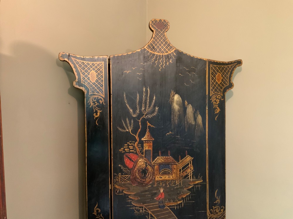 A chinoiserie decorated floor standing corner cabinet View XII