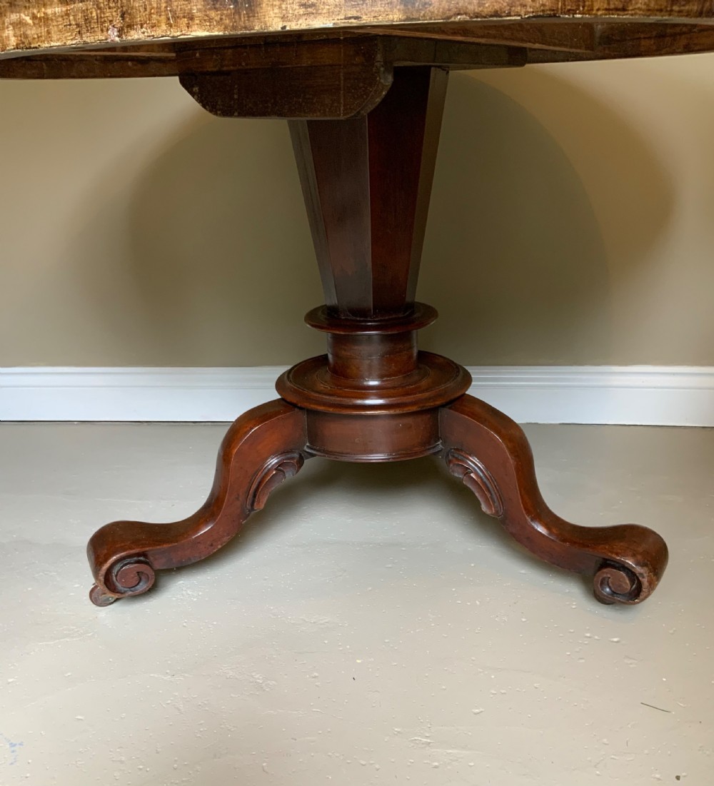 A mahogany based centre table with paint effect top View III