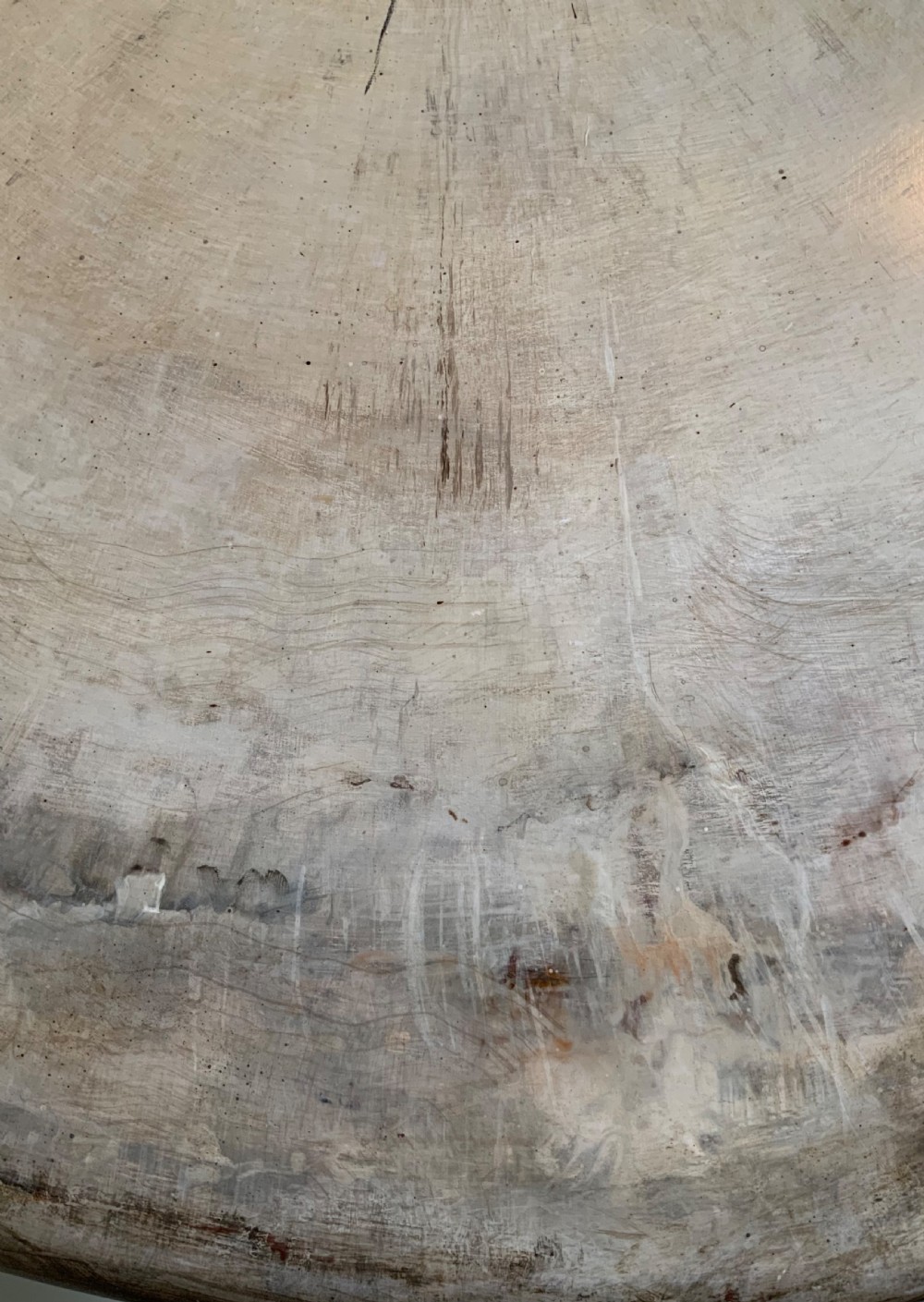 A mahogany based centre table with paint effect top View VIII