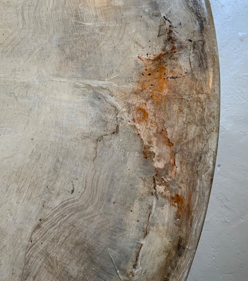 A mahogany based centre table with paint effect top View IX
