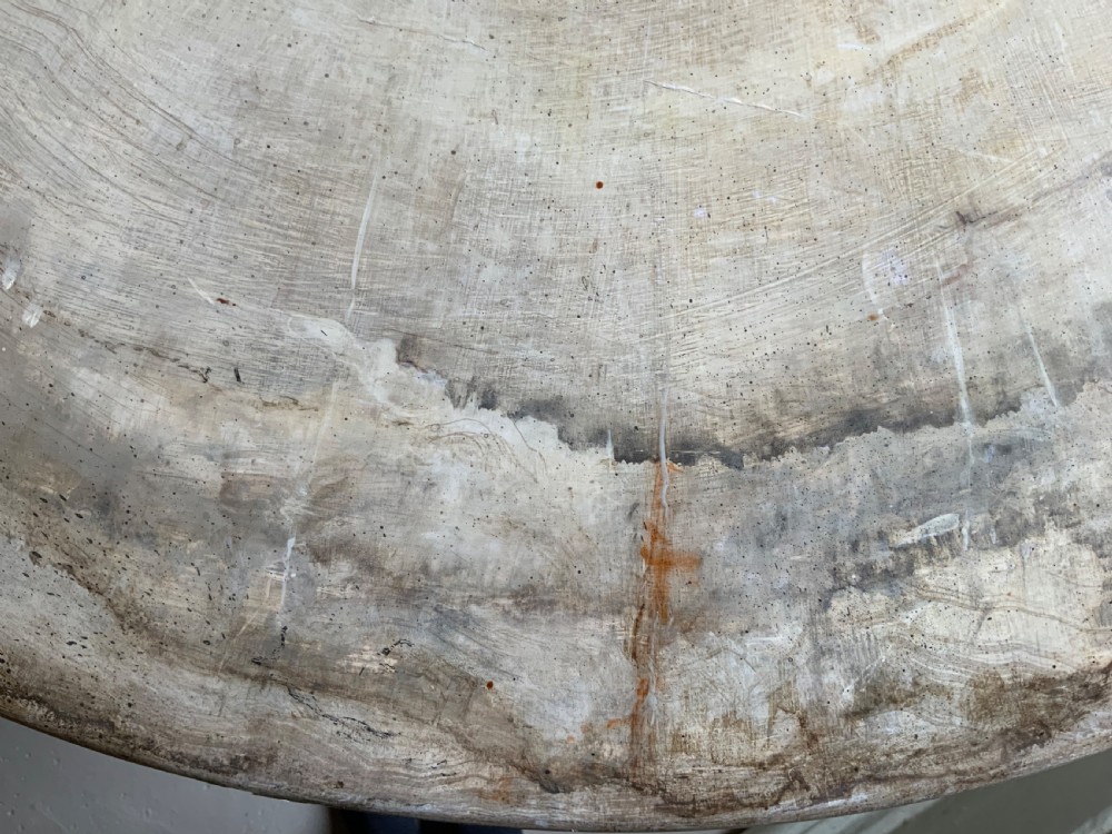 A mahogany based centre table with paint effect top View XI
