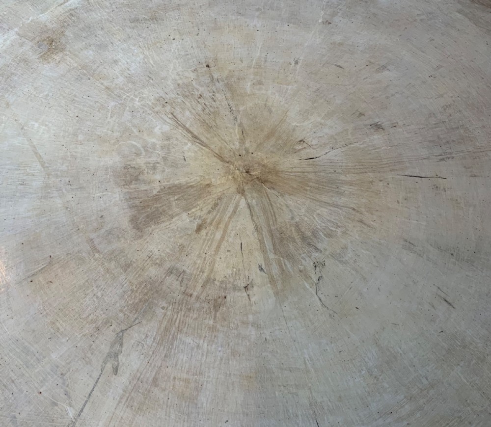 A mahogany based centre table with paint effect top View XII