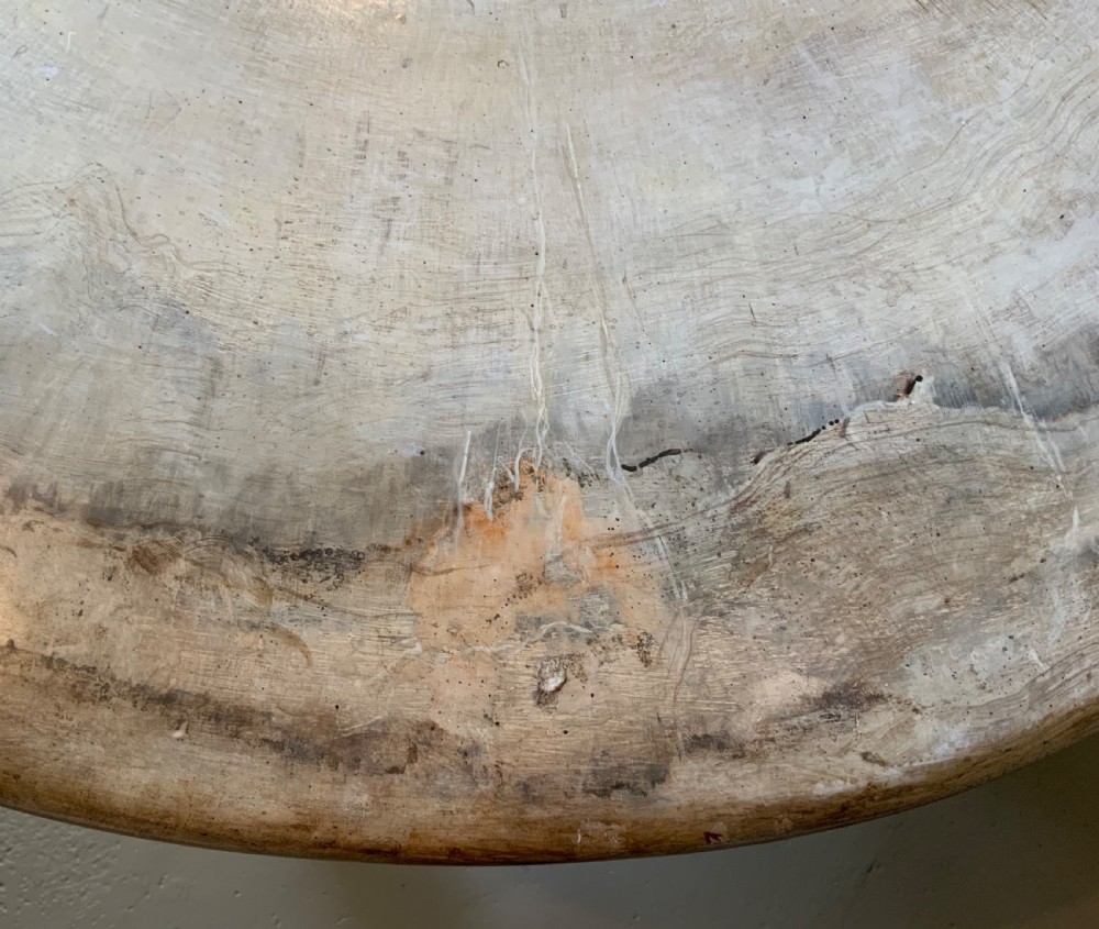 A mahogany based centre table with paint effect top View XIV