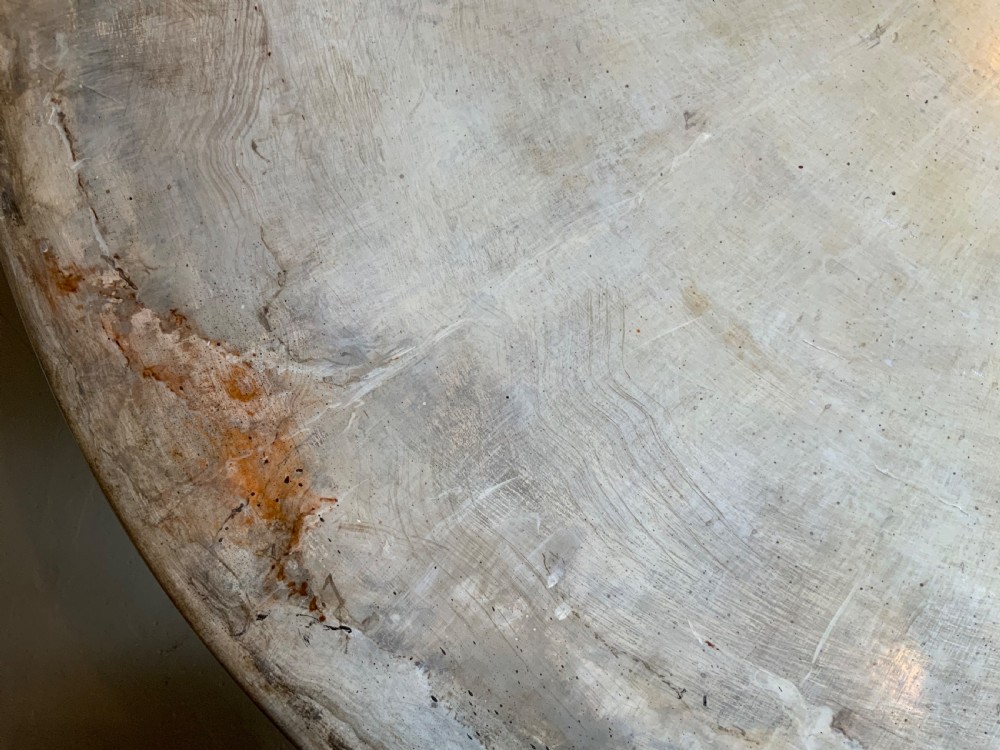 A mahogany based centre table with paint effect top View XVIII