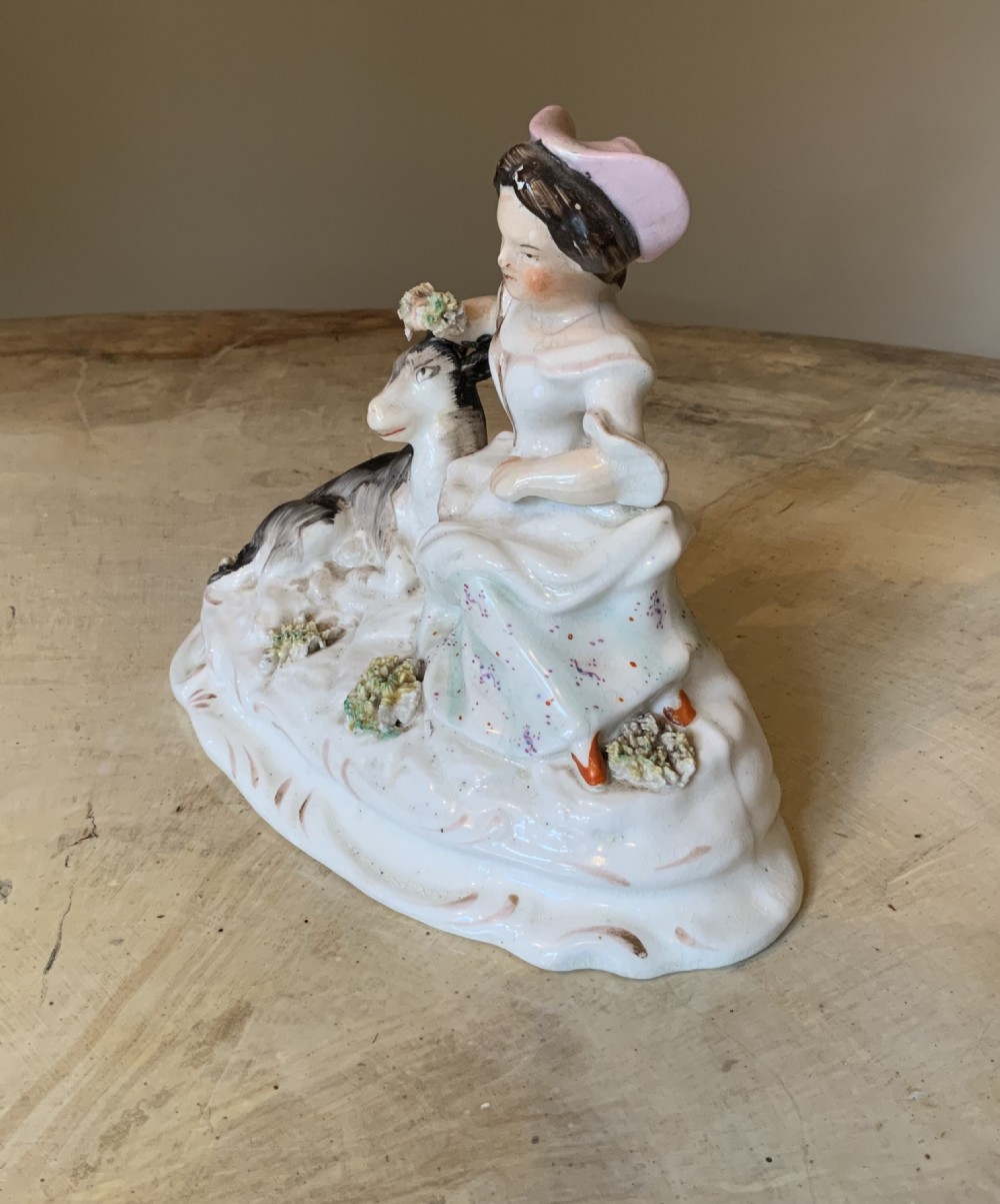 An English pottery figurative group View II