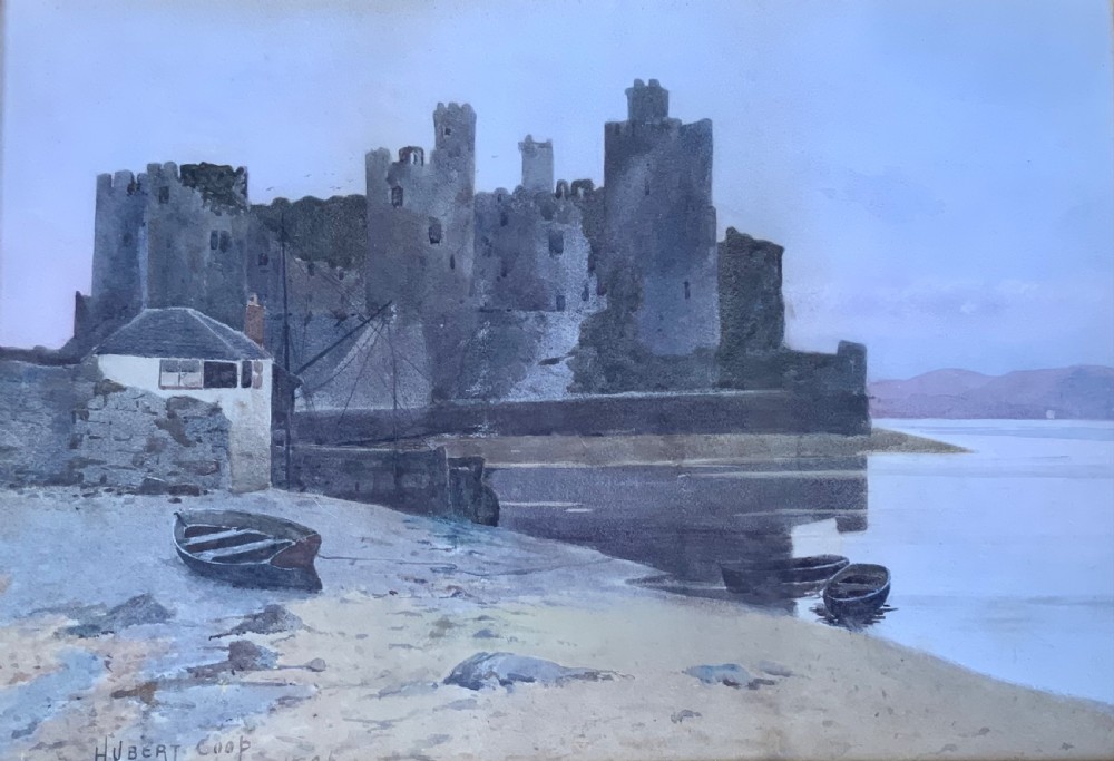 A watercolour by Hubert Coop View V