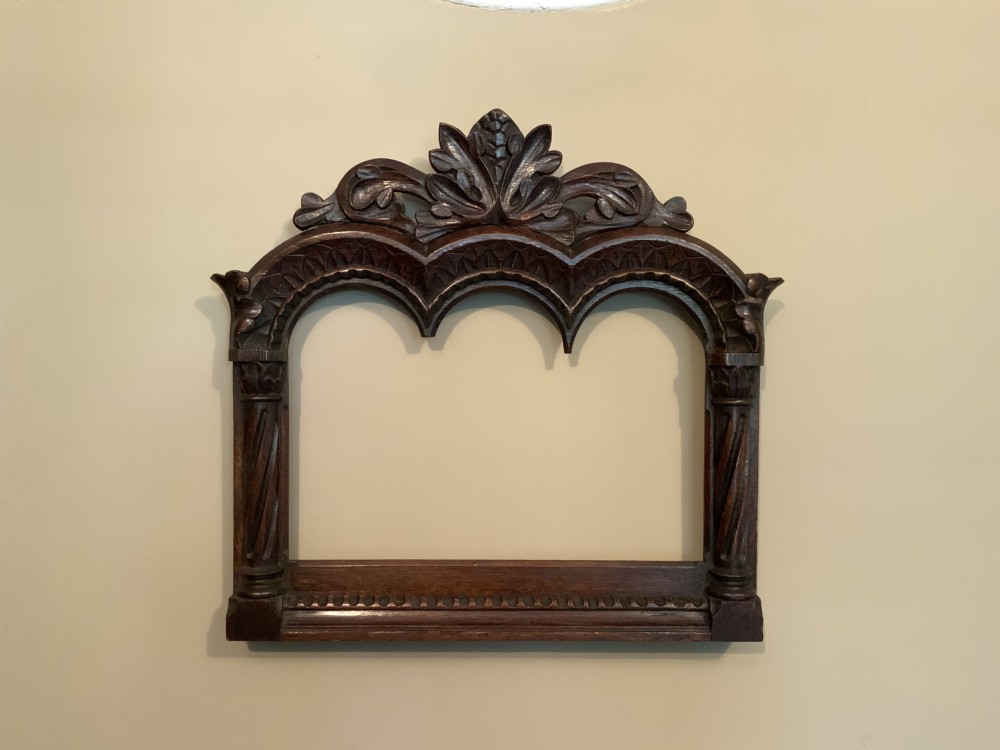 Set of three carved oak frames View IX