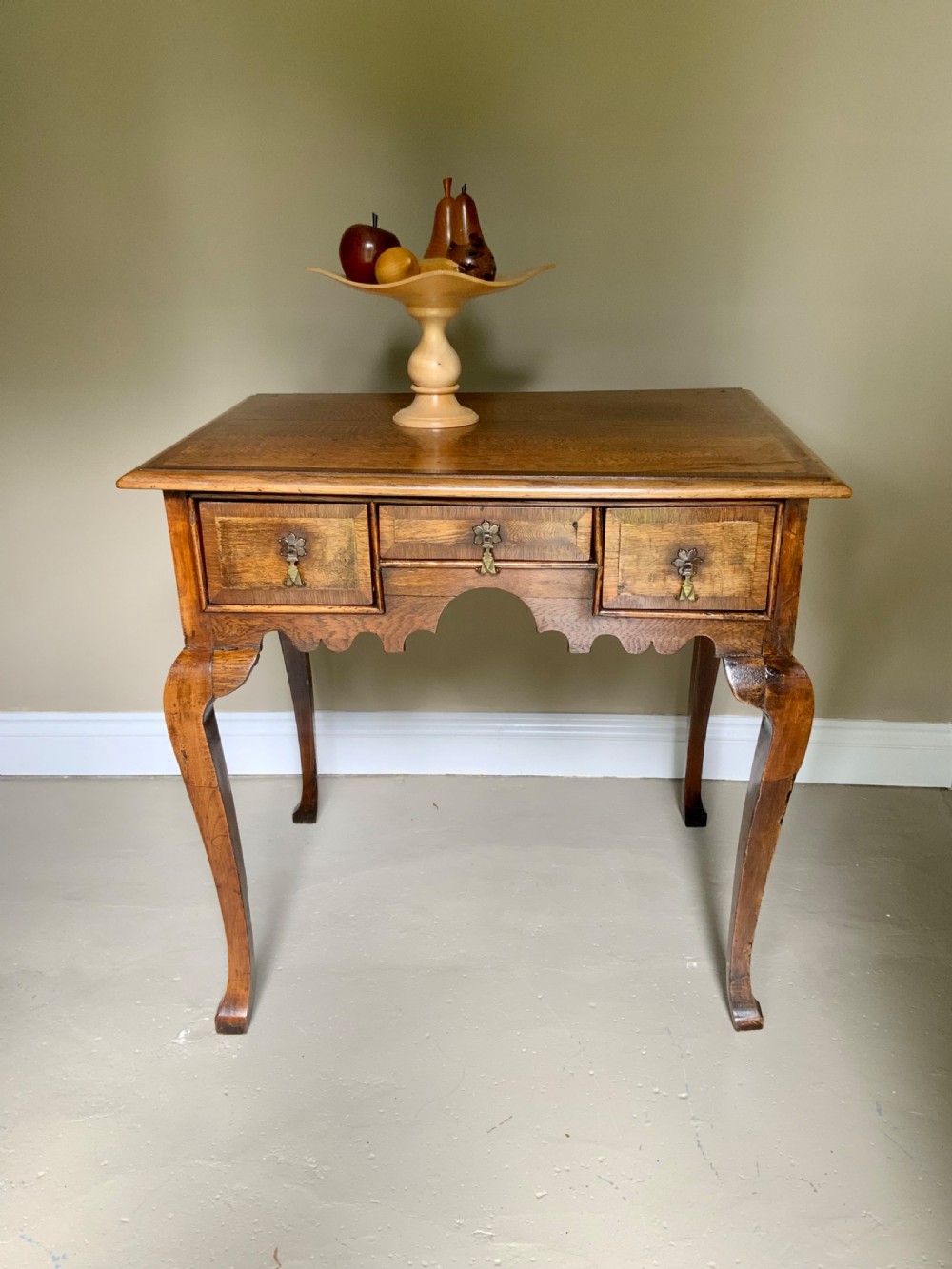 Georgian oak side table View XI
