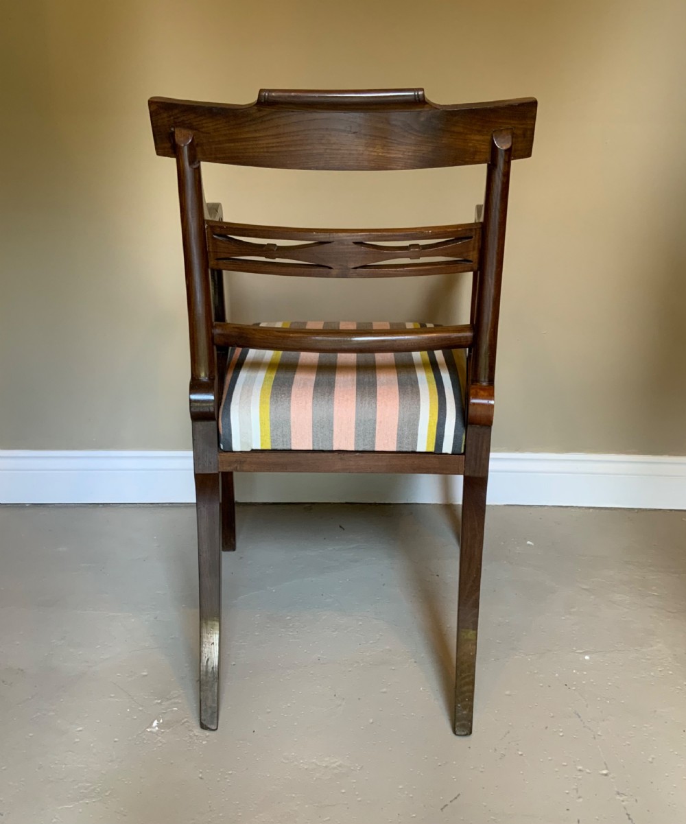 Pair of regency period elm arm chairs View IV