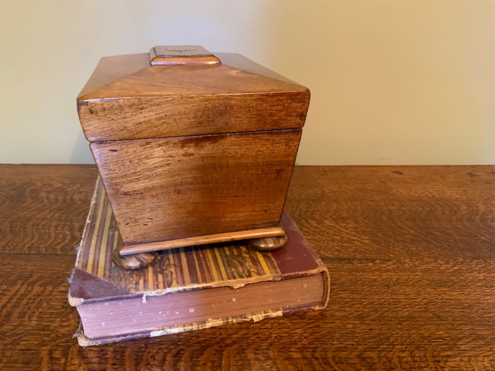 A Georgian mahogany tea caddy View VI