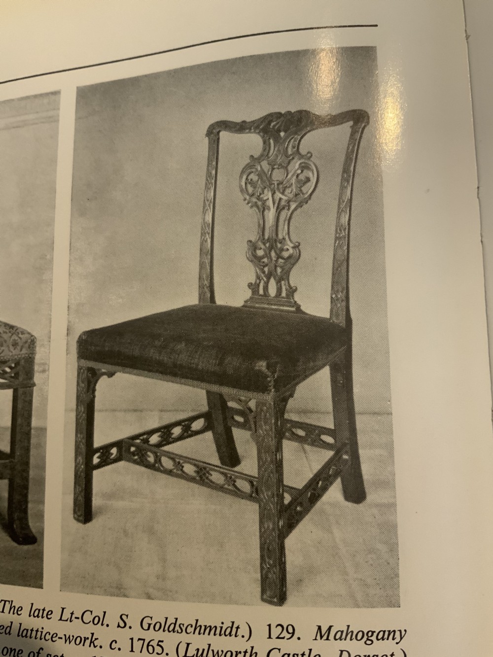 Set of eight 19th century mahogany Chippendale design dining chairs View XXII