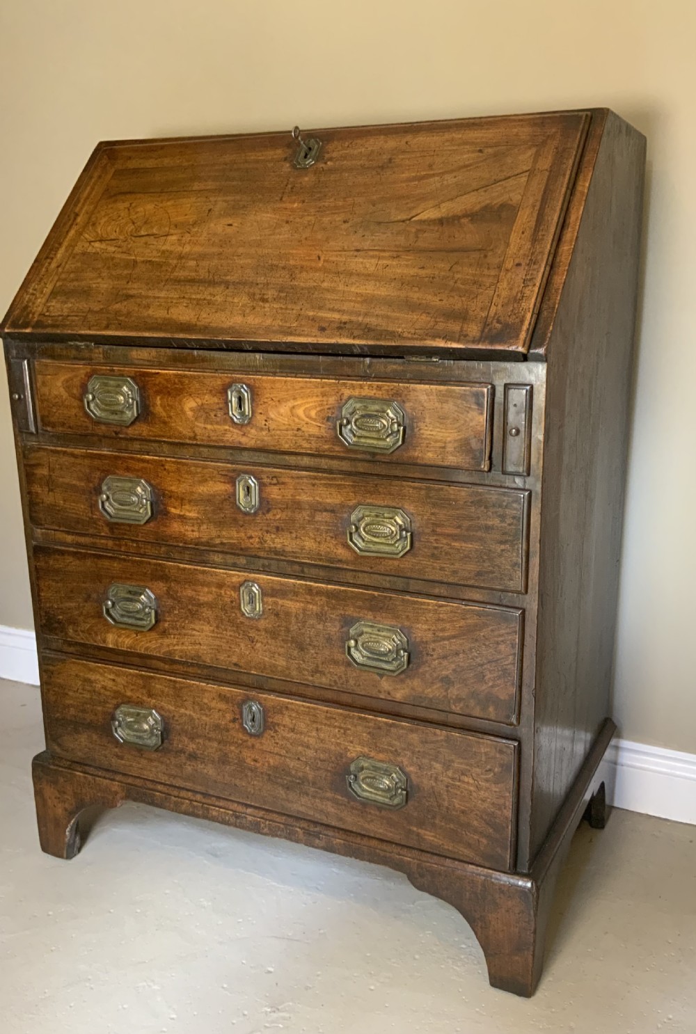 2’6” wide Georgian mahogany bureau