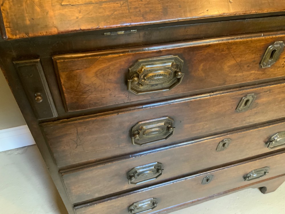 2’6” wide Georgian mahogany bureau View IV
