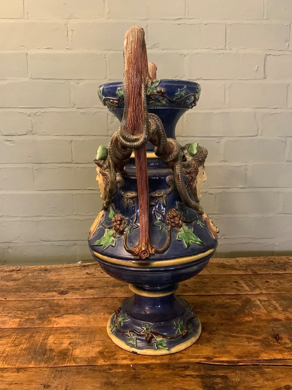 A large Palissy ware vase View II
