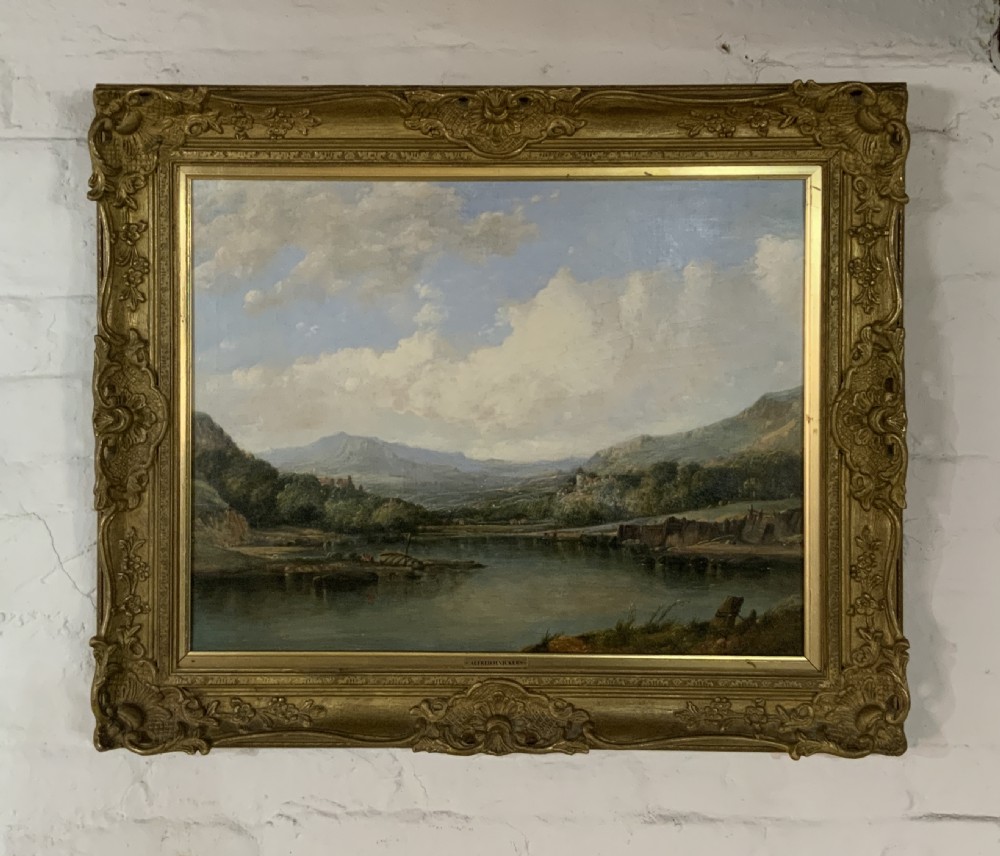 Attributed to Alfred H Vickers Oil painting on canvas