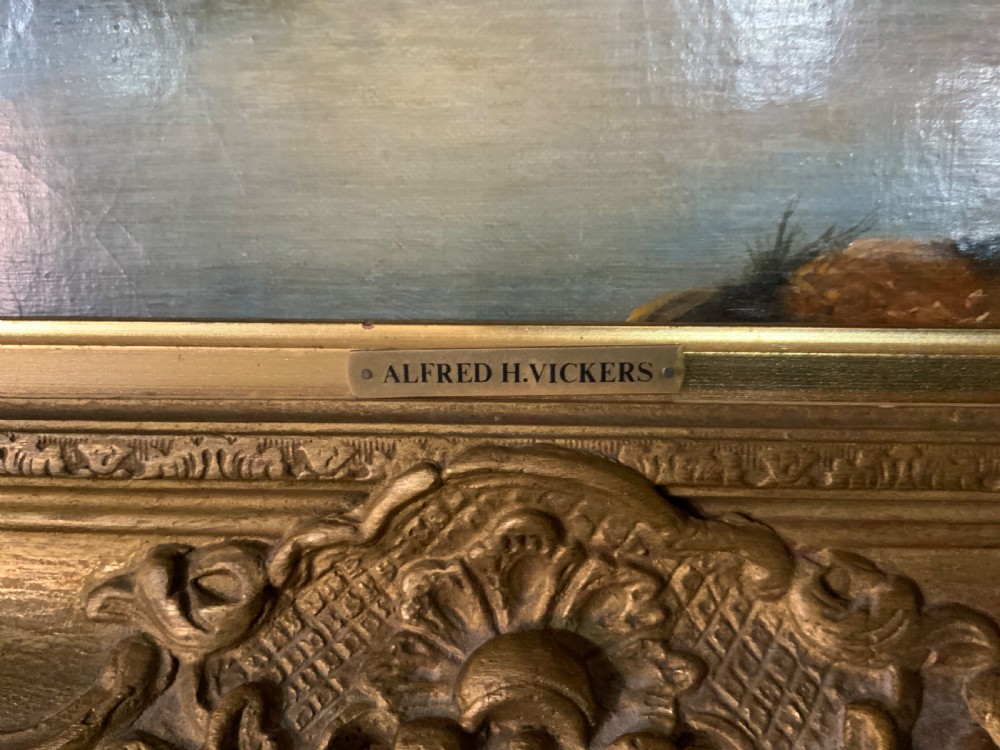 Attributed to Alfred H Vickers Oil painting on canvas View II