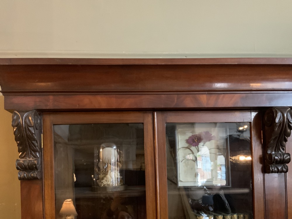 A George IV mahogany library bookcase View VIII