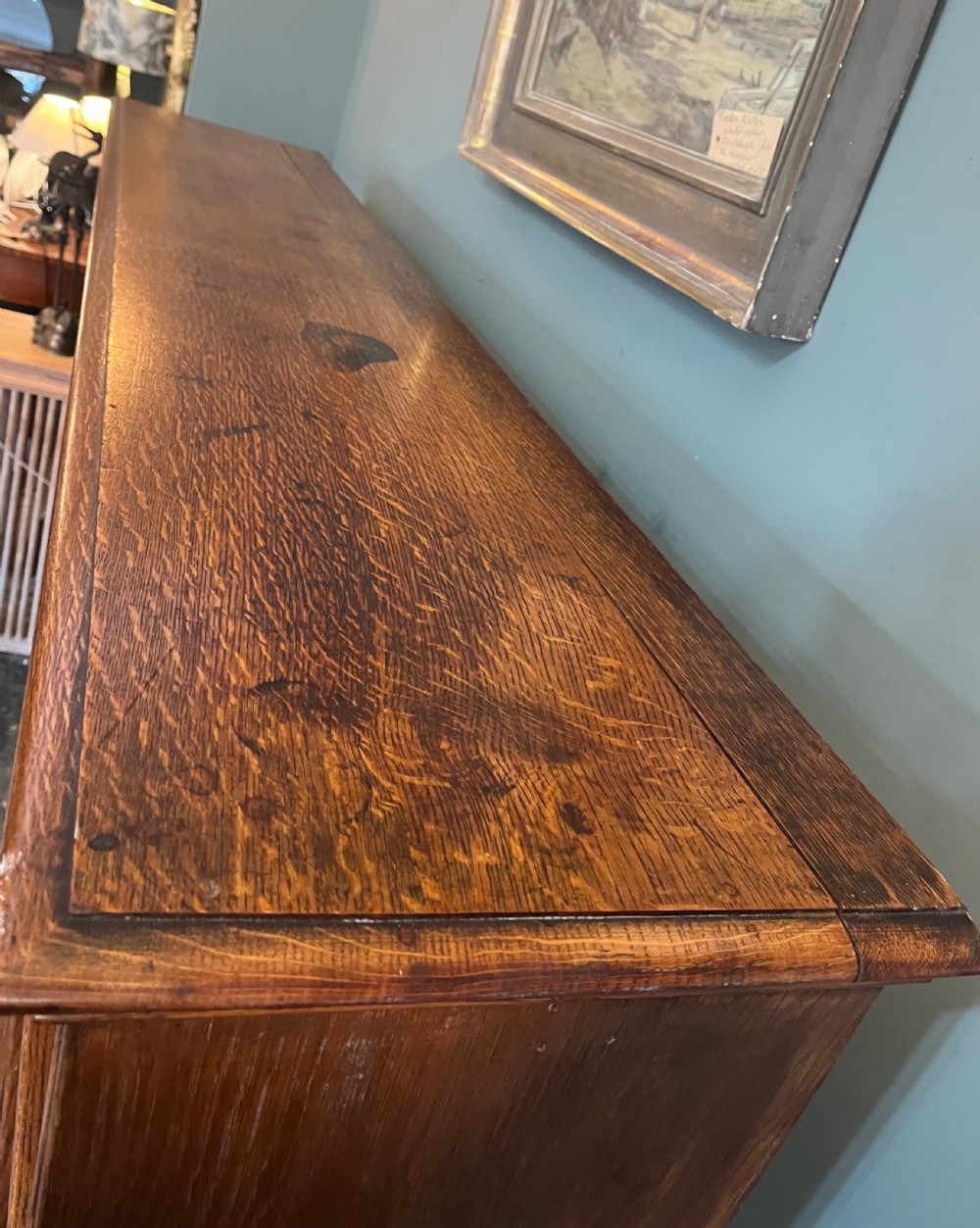 An Edwardian oak floor standing bookcase View III