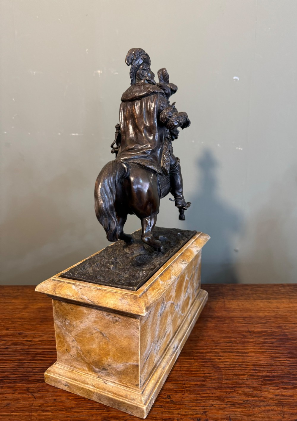Pair of bronze equestrian figures View VI
