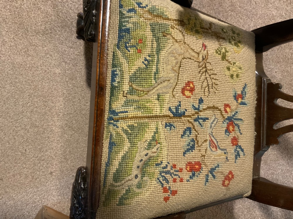 An 18th century child’s mahogany chair View IX
