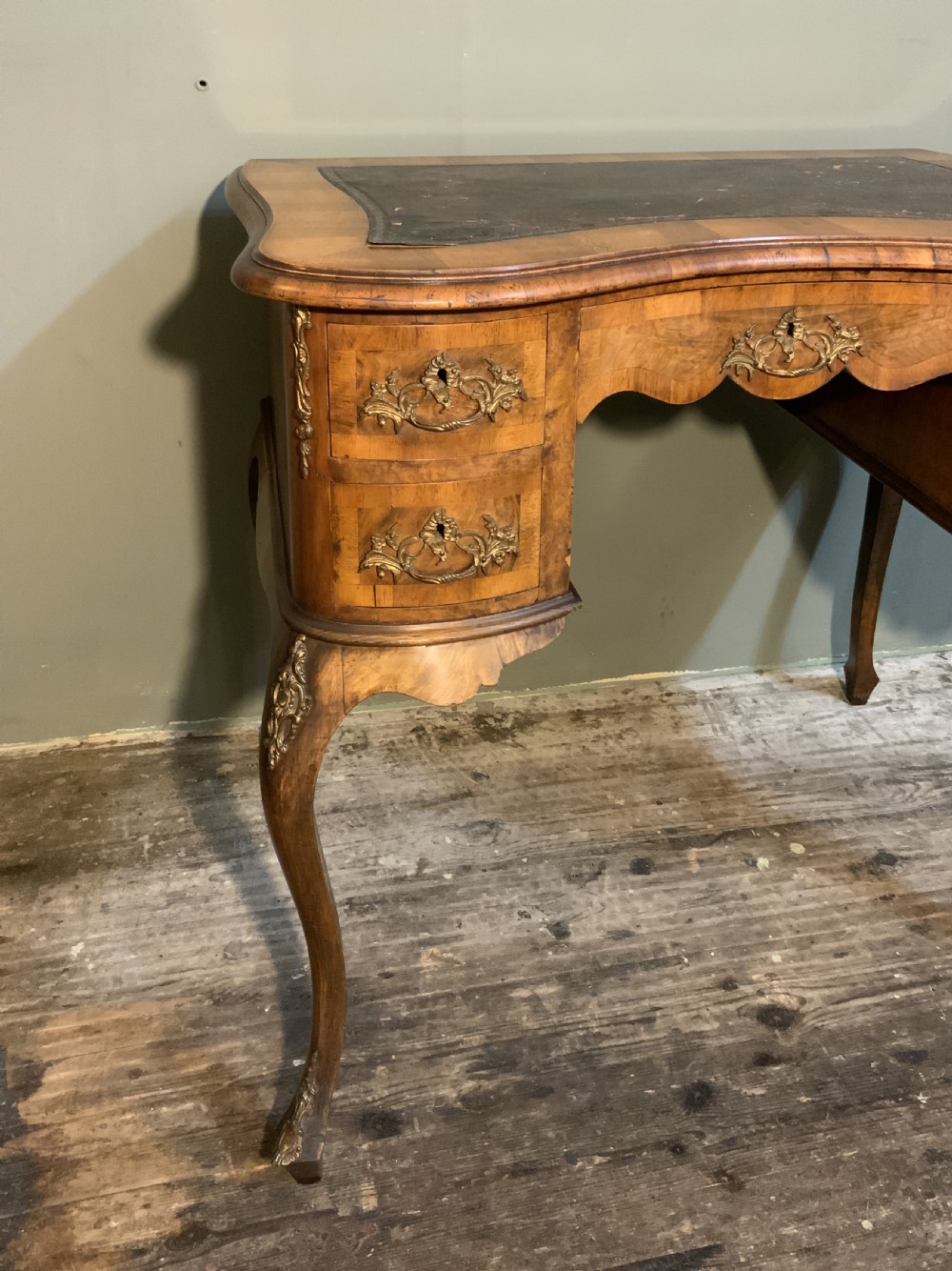 A walnut writing table View IV