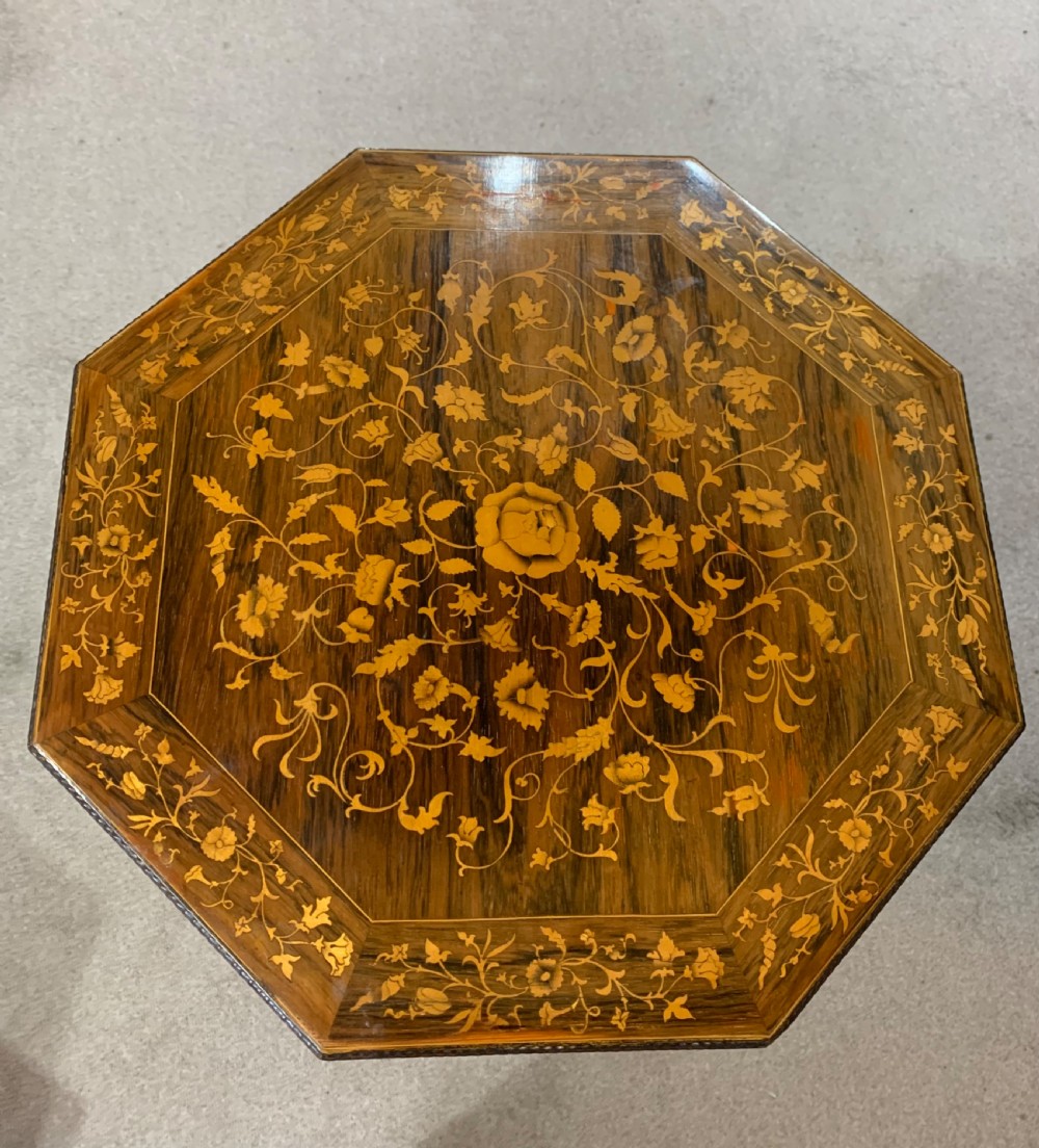 A Regency inlaid rosewood sewing table View IV