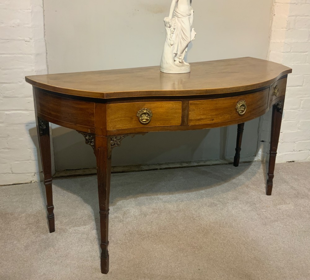 A 19th century mahogany side table
