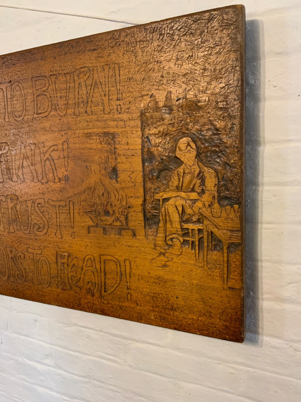 An arts and crafts oak panel View II