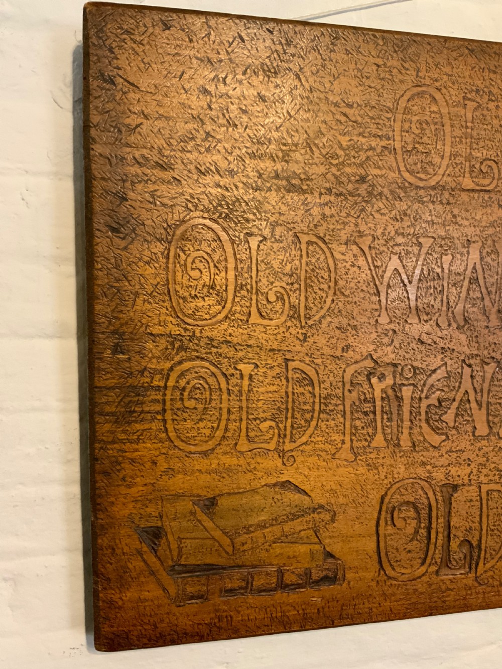 An arts and crafts oak panel View III